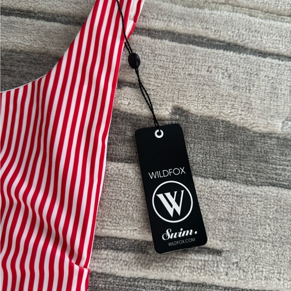 Wildfox Red and White Striped Swimauit - Picture 2 of 4